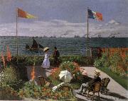 Claude Monet Terrace at Sainte-Adresse France oil painting artist